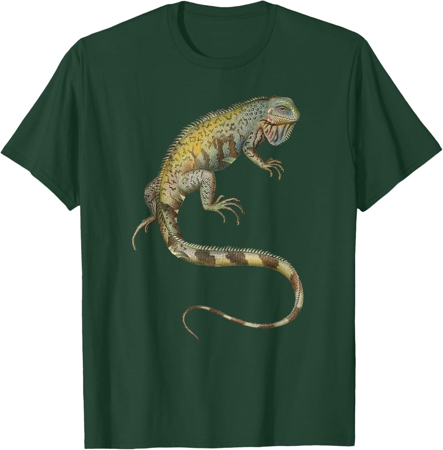 Iguana Tropical Lizard T-Shirt - T-Shirt | Forest