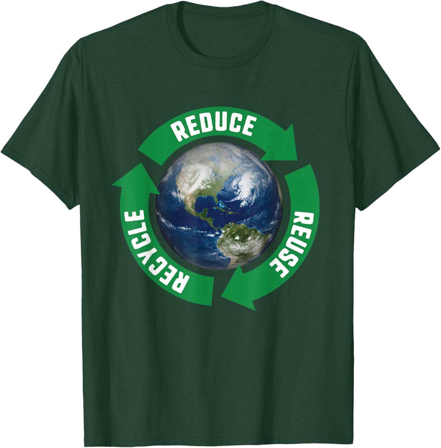 Reduce Reuse Recycle April 22 Earth Day T-Shirt - T-Shirt | Forest