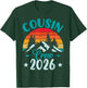 Retro Cousin Crew 2026Vacation Mountain T-Shirt - T-Shirt | Forest
