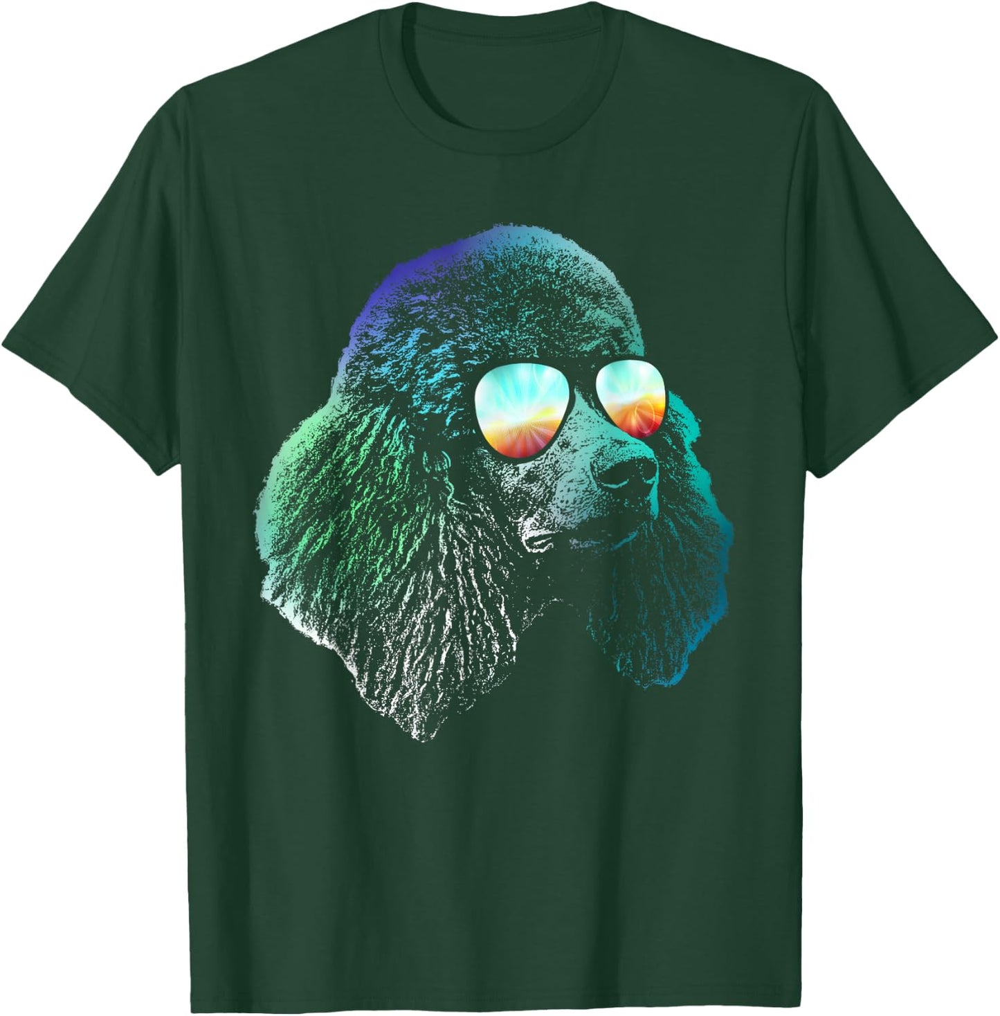 Disco Groovy Poodle Dog Gift T-Shirt - T-Shirt | Forest
