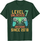 Kids Level 7 Unlocked 7th Birthday 7 Year Old Boy Gifts Gaming T-Shirt - T-Shirt | Forest
