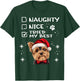 Cute Yorkshire Terrier Yorkie dog Dog Christmas Naughty Nice T-Shirt - T-Shirt | Forest