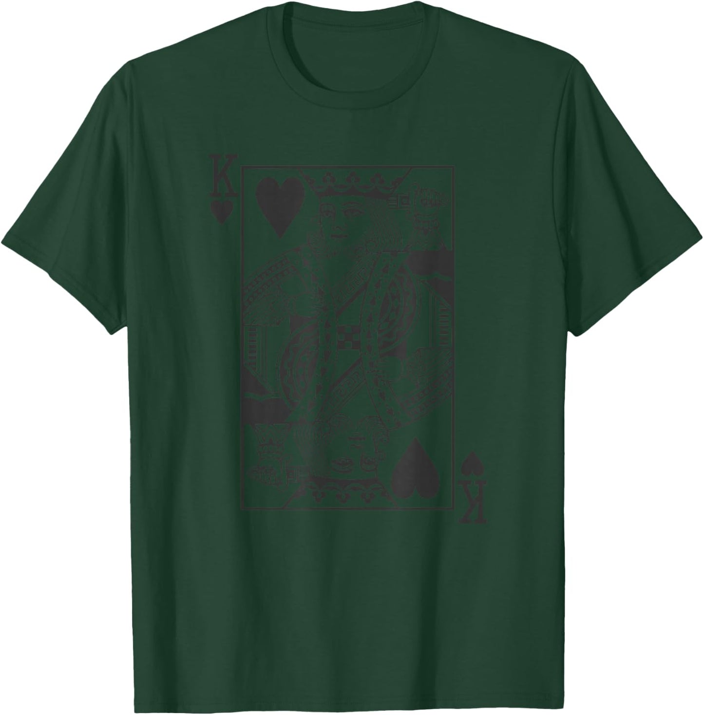 The Original King of Hearts Dark Design T-Shirt - T-Shirt | Forest