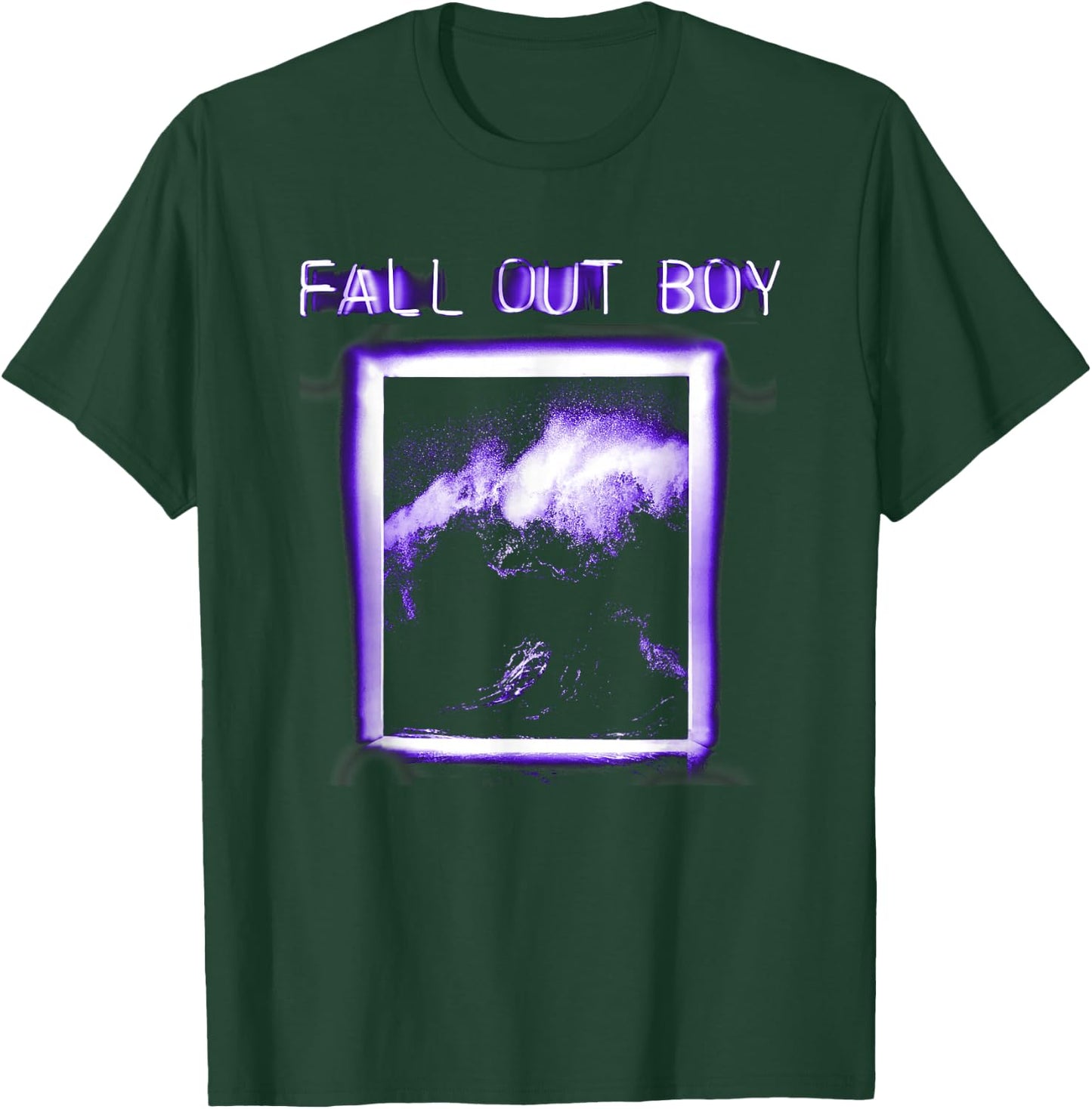 Fall Out Boy - Neon Wave Window Small T-Shirt - T-Shirt | Forest