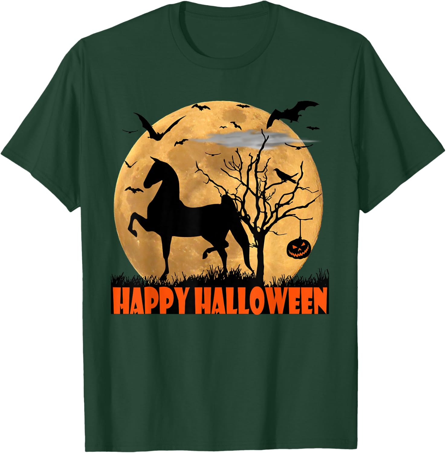 World Champion Saddlebred, Walk Trot Horse, Flying Bats T-Shirt - T-Shirt | Forest
