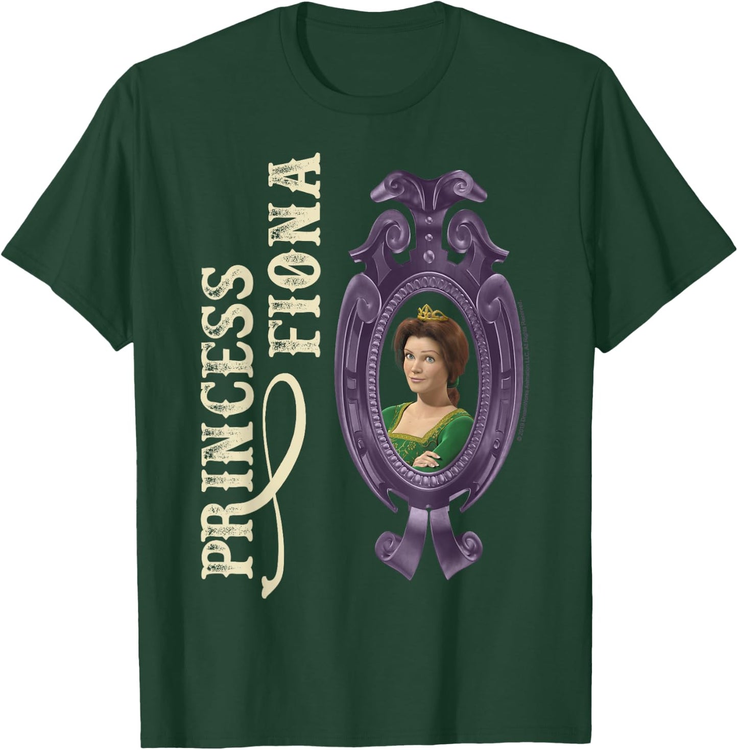 Shrek Princess Fiona In Mirror Poster T-Shirt - T-Shirt | Forest