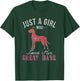 Just A Girl Who Loves Her Great Dane Dog Owner Gift T-Shirt - T-Shirt | Forest