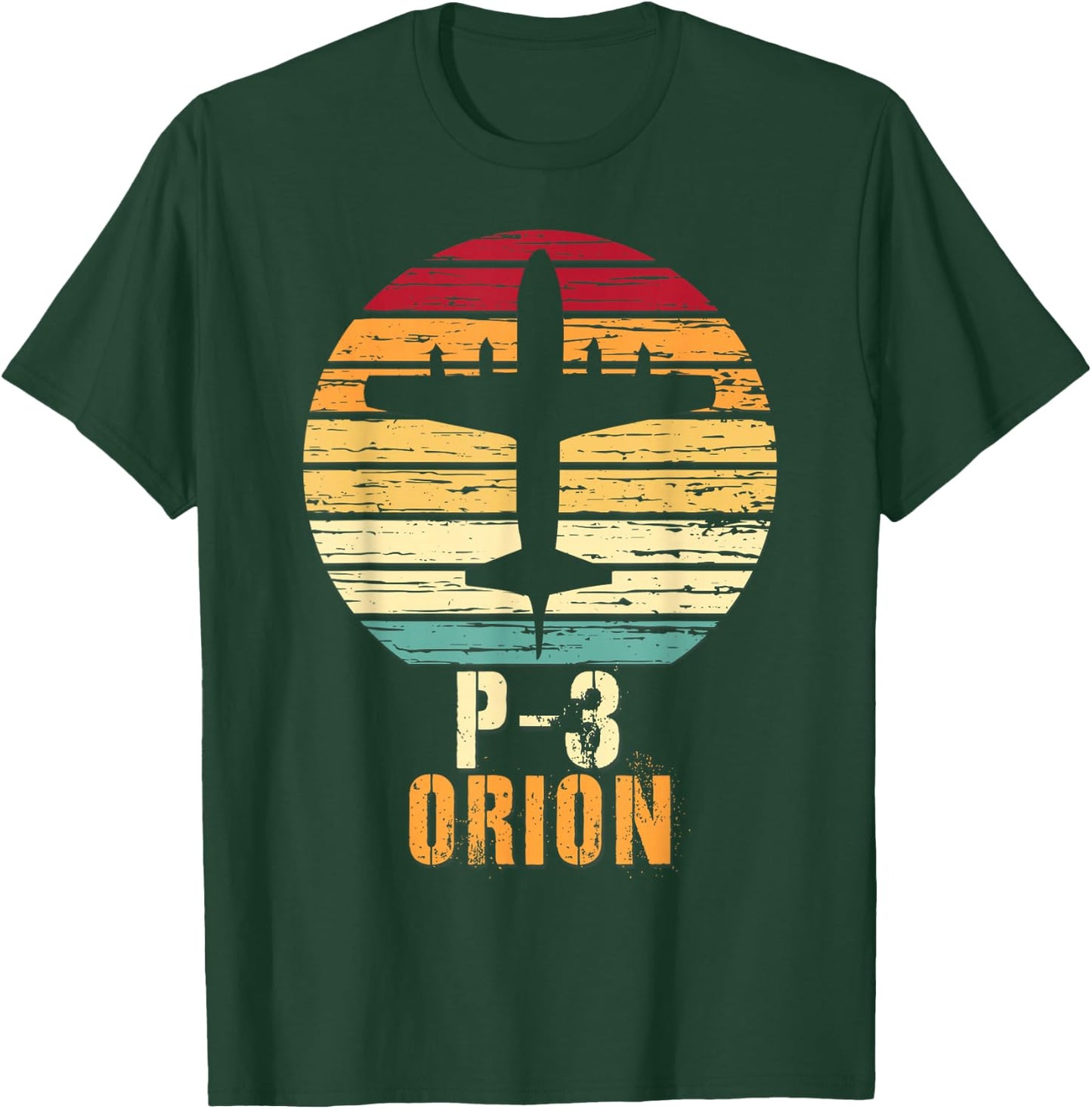 Vintage Lockheed P-3 Orion Aviation Shirt T-Shirt - T-Shirt | Forest