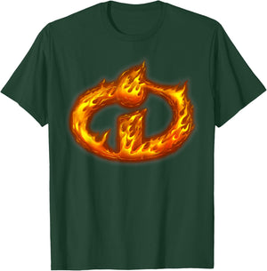 Disney Pixar Incredibles Flaming Hot Logo Graphic T-Shirt - T-Shirt | Forest