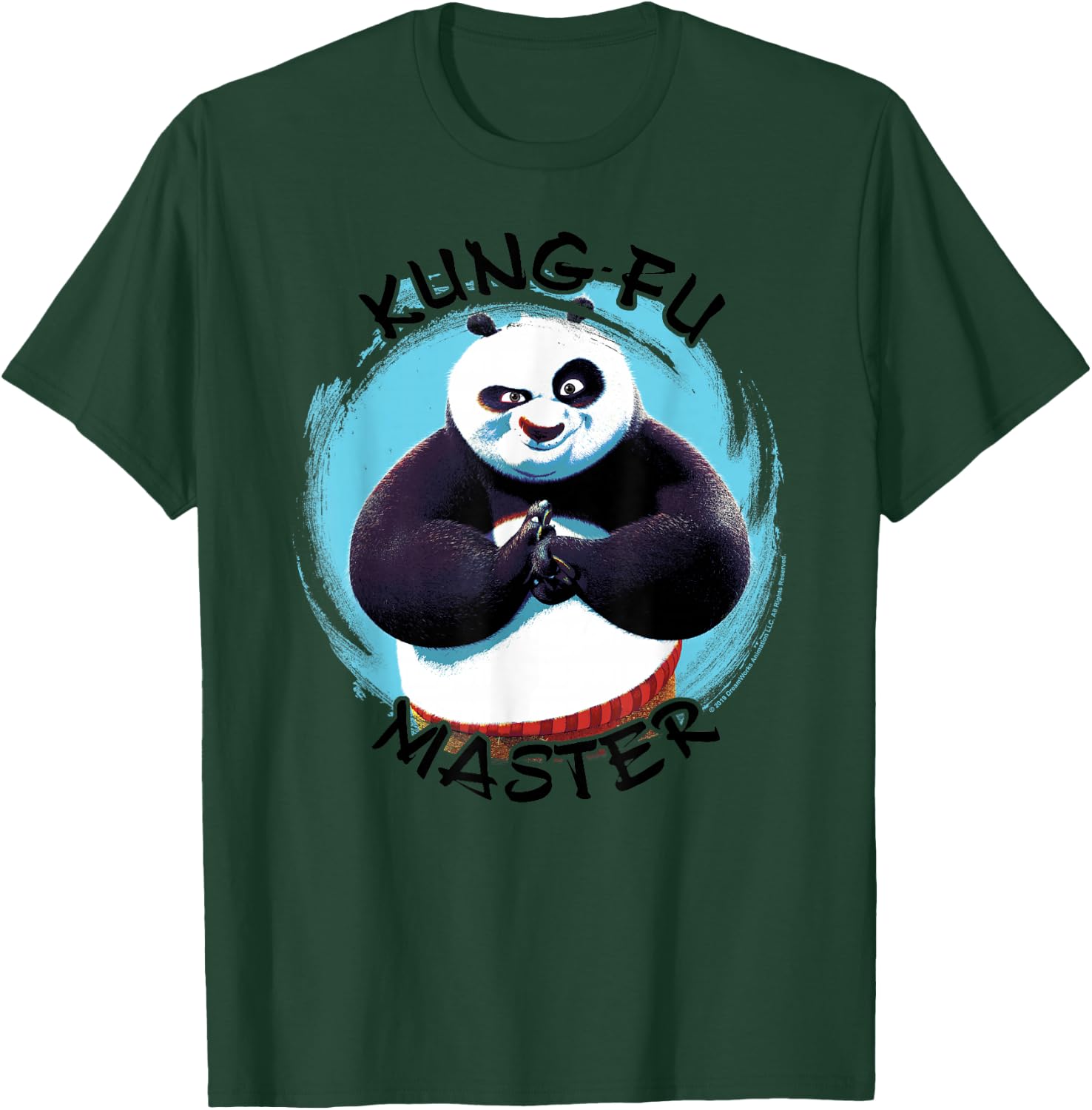 Kung Fu Panda Po Kung Fu Master Paint Smear Portrait T-Shirt - T-Shirt | Forest
