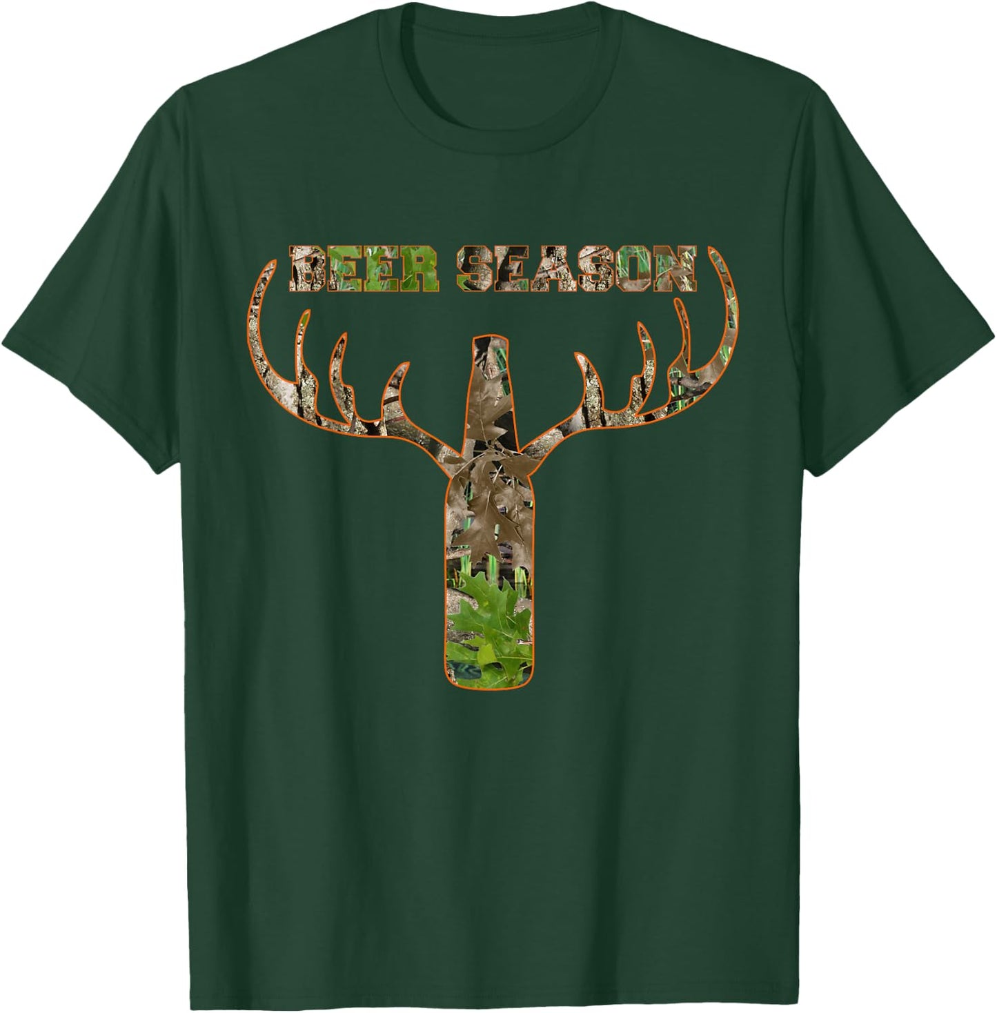 Deer Hunting Beer Season Whitetail Buck T-Shirt - T-Shirt | Forest