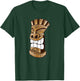 Smiling Hawaiian Wood Carved Tiki T-Shirt - T-Shirt | Forest