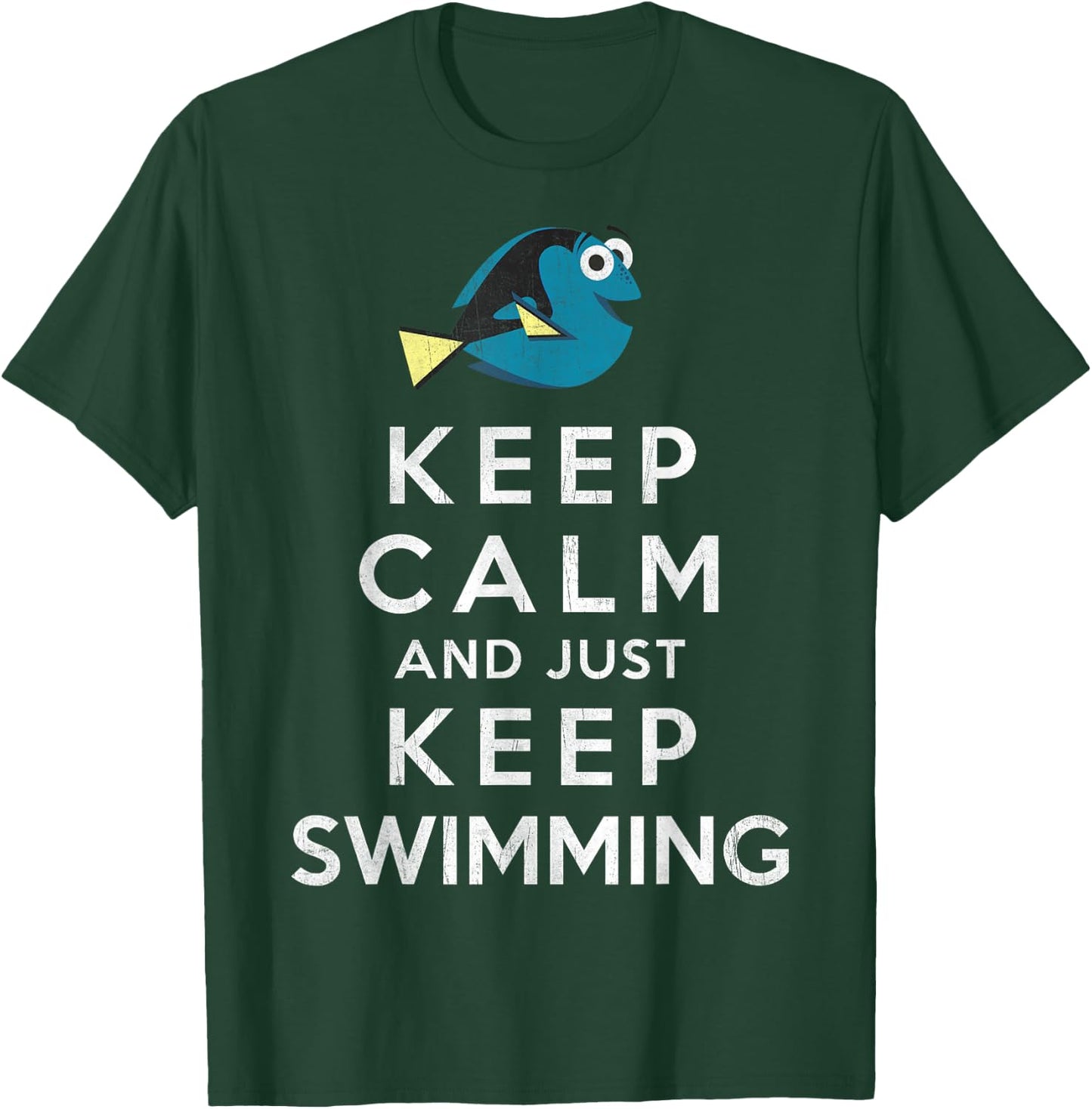 Disney Pixar Finding Dory Keep Calm And Just Keep Swimming T-Shirt - T-Shirt | Forest