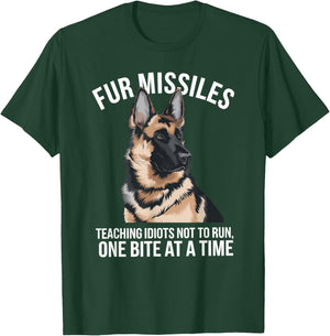 Fur Missiles Teaching Idiots Not to Run T-Shirt - T-Shirt | Forest