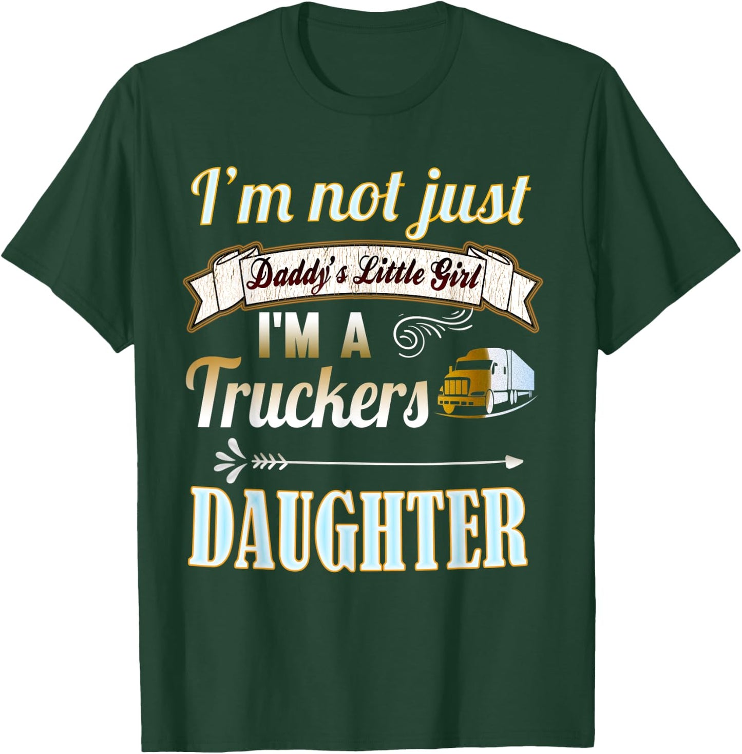 Trucker Shirts for Kids: Truckers Daughter Girl Gift Shirt T-Shirt - T-Shirt | Forest