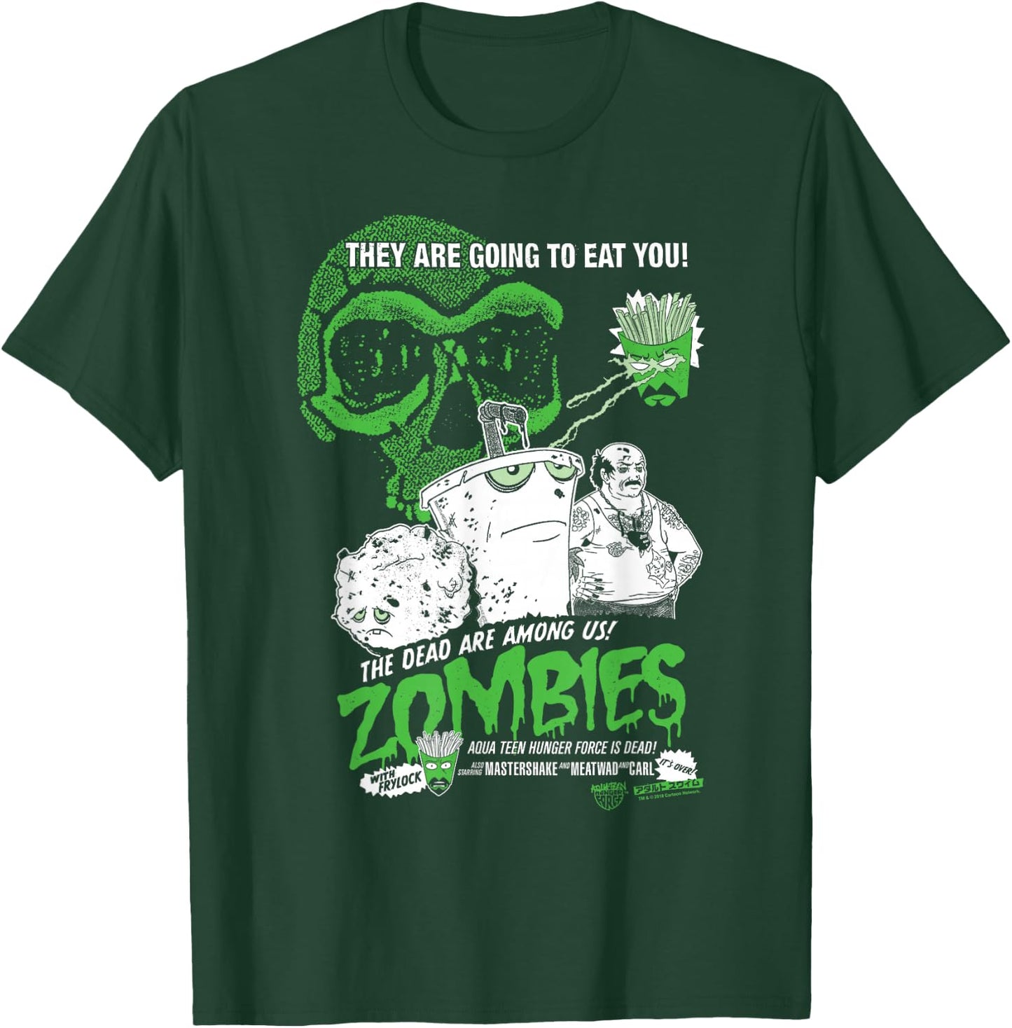 Aqua Teen Hunger Force Zombies T-Shirt - T-Shirt | Forest