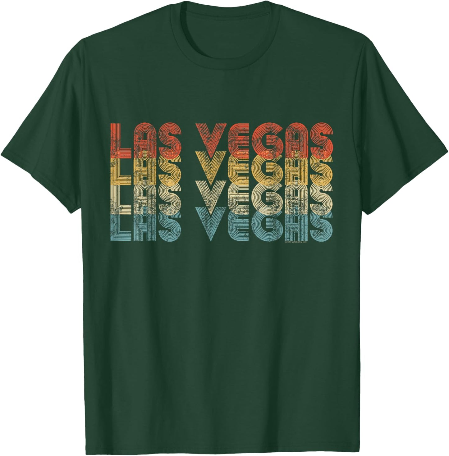 Vintage Retro 70s 80s Las Vegas Souvenir T-Shirt - T-Shirt | Forest
