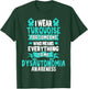 Turquoise Awareness Ribbon Gift Dysautonomia Patients T-Shirt - T-Shirt | Forest