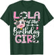 Lola Of The Birthday Girl Pink Farm Cow 1St Birthday T-Shirt - T-Shirt | Forest