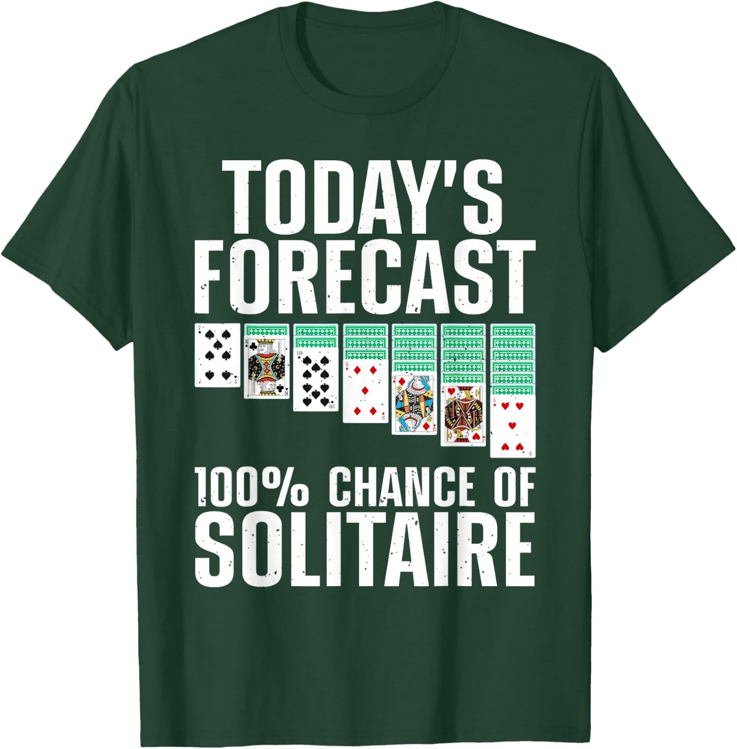 Solitaire Design Women Solitaire Player Solitaire T-Shirt - T-Shirt | Forest