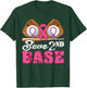 Save Second 2nd Base Breast Cancer Awareness Month Baseball T-Shirt - T-Shirt | Forest