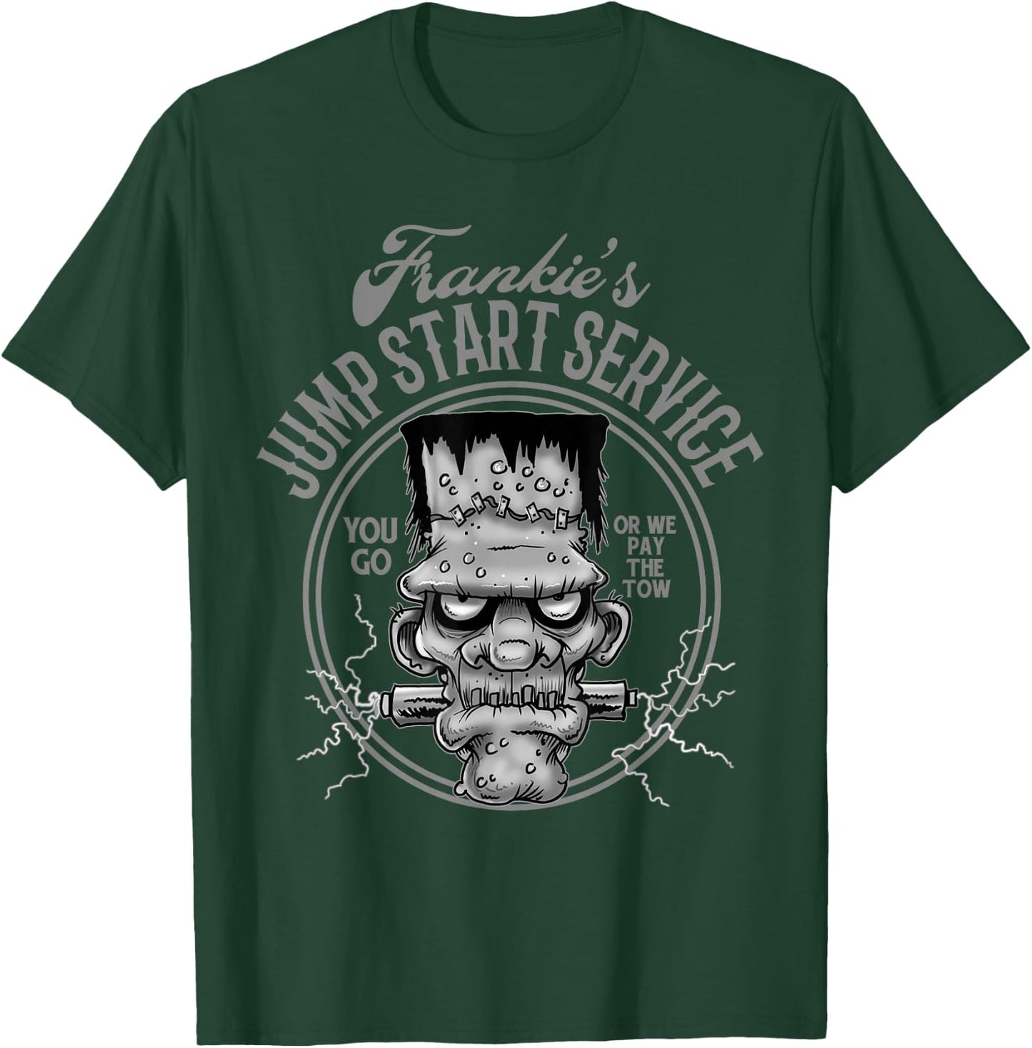 Frankie's Jump Start Service Hot Rod Rat Rod T-Shirt - T-Shirt | Forest