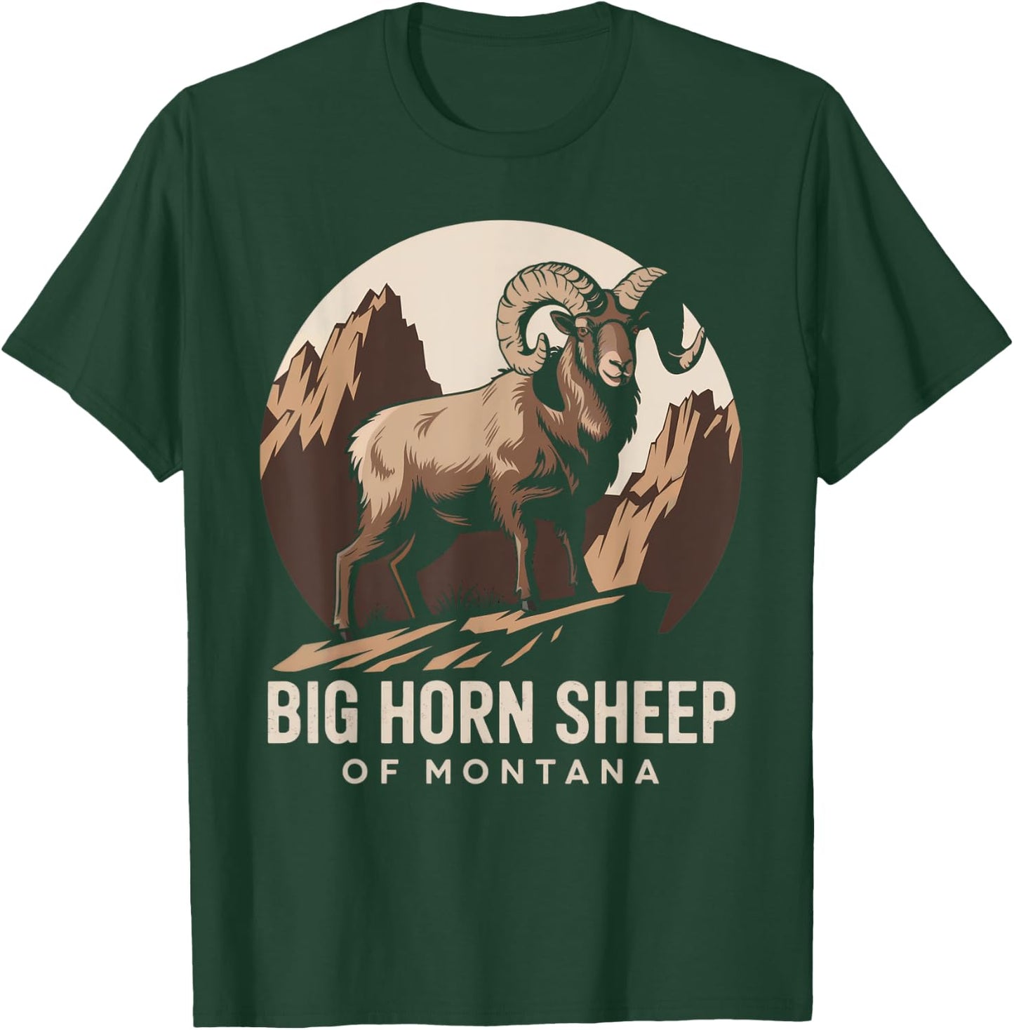 Big Horn Sheep – Iconic Western Wildlife Design T-Shirt - T-Shirt | Forest