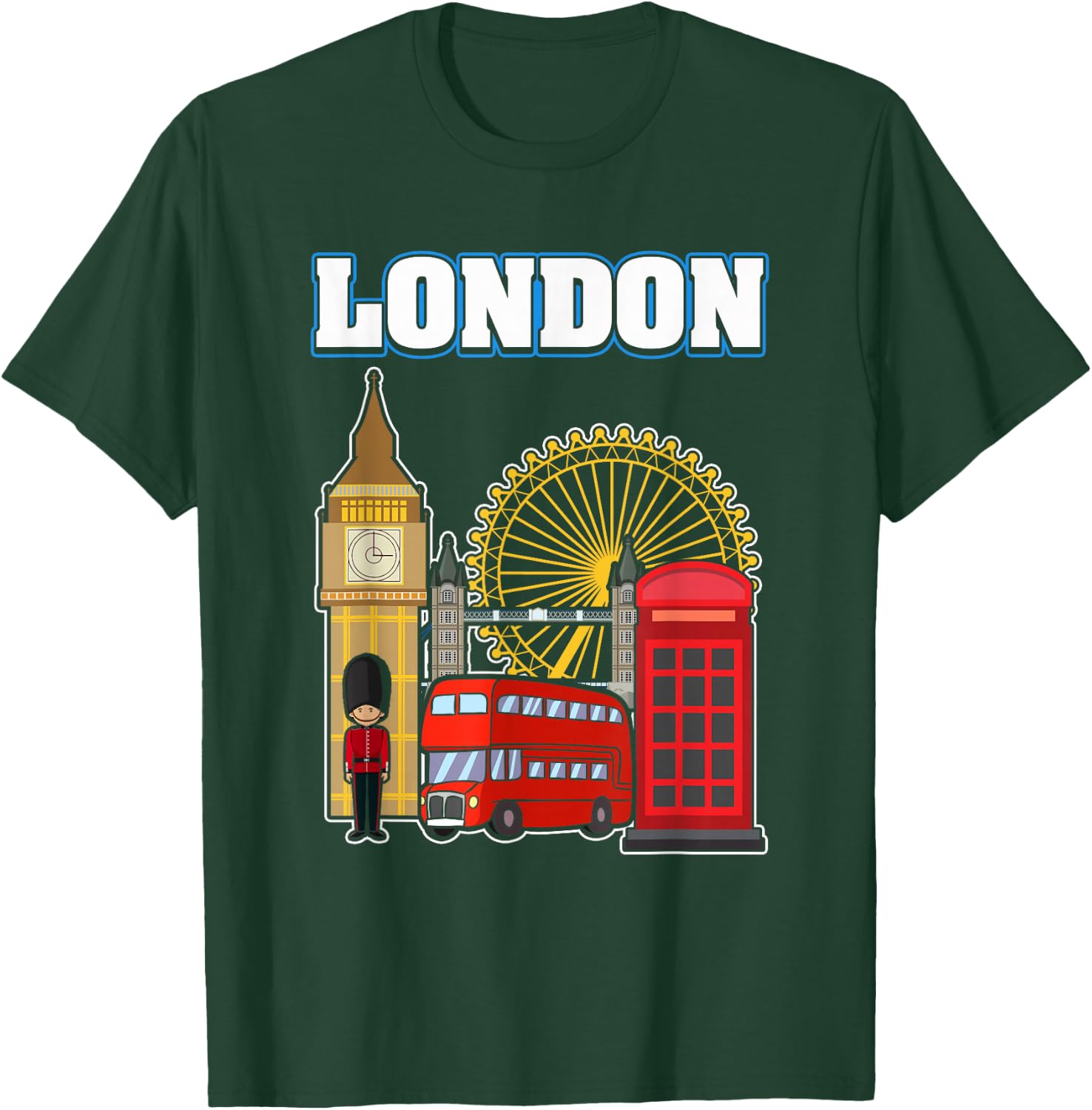 Souvenir from London , Women, Kids Small T-Shirt - T-Shirt | Forest