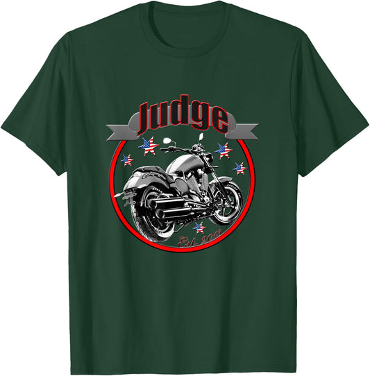 Victory Judge U.S.A. Star Motorcycle T-Shirt - T-Shirt | Forest