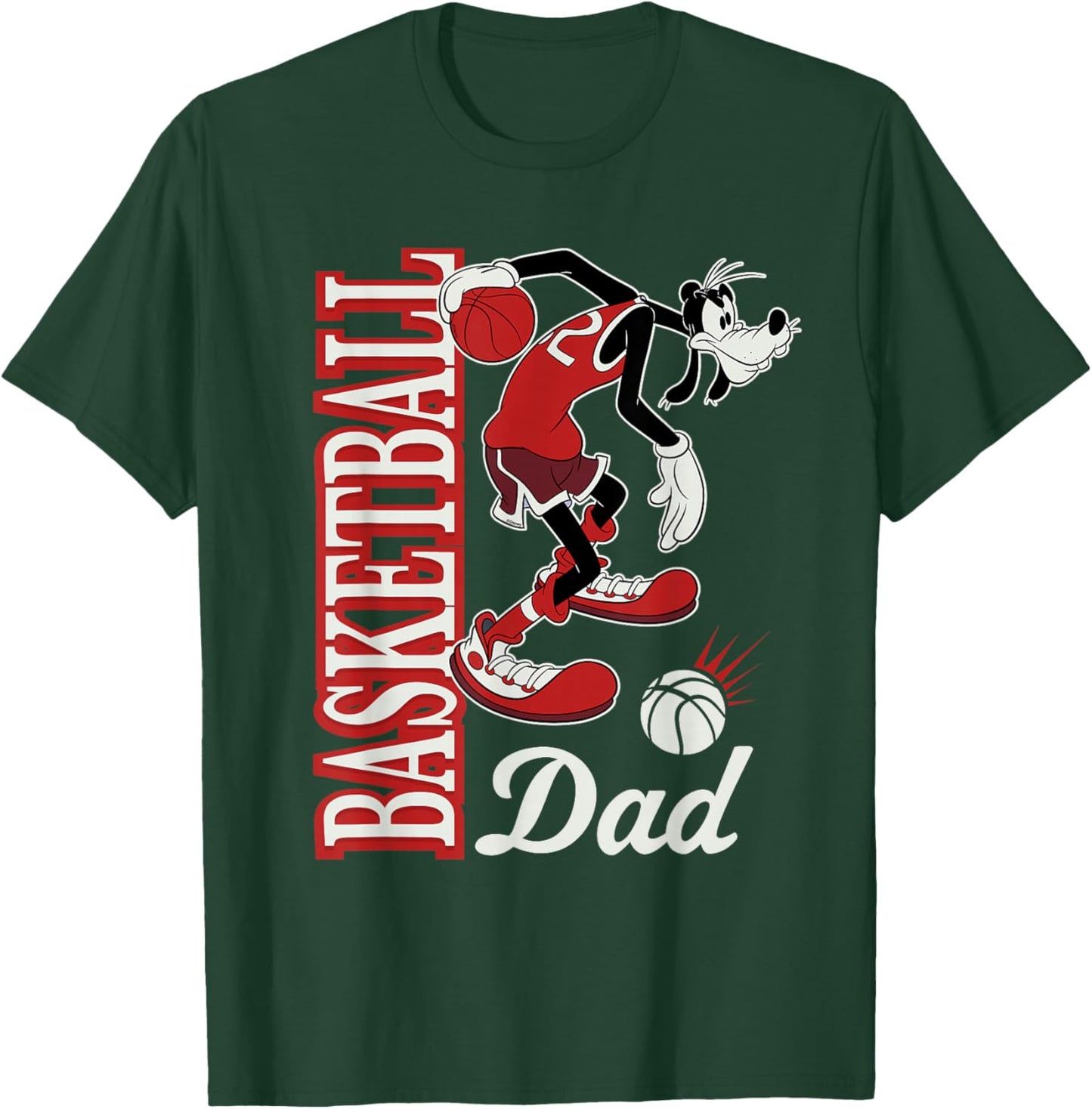 Disney Basketball Dad Sports Goofy Father's Day T-Shirt - T-Shirt | Forest