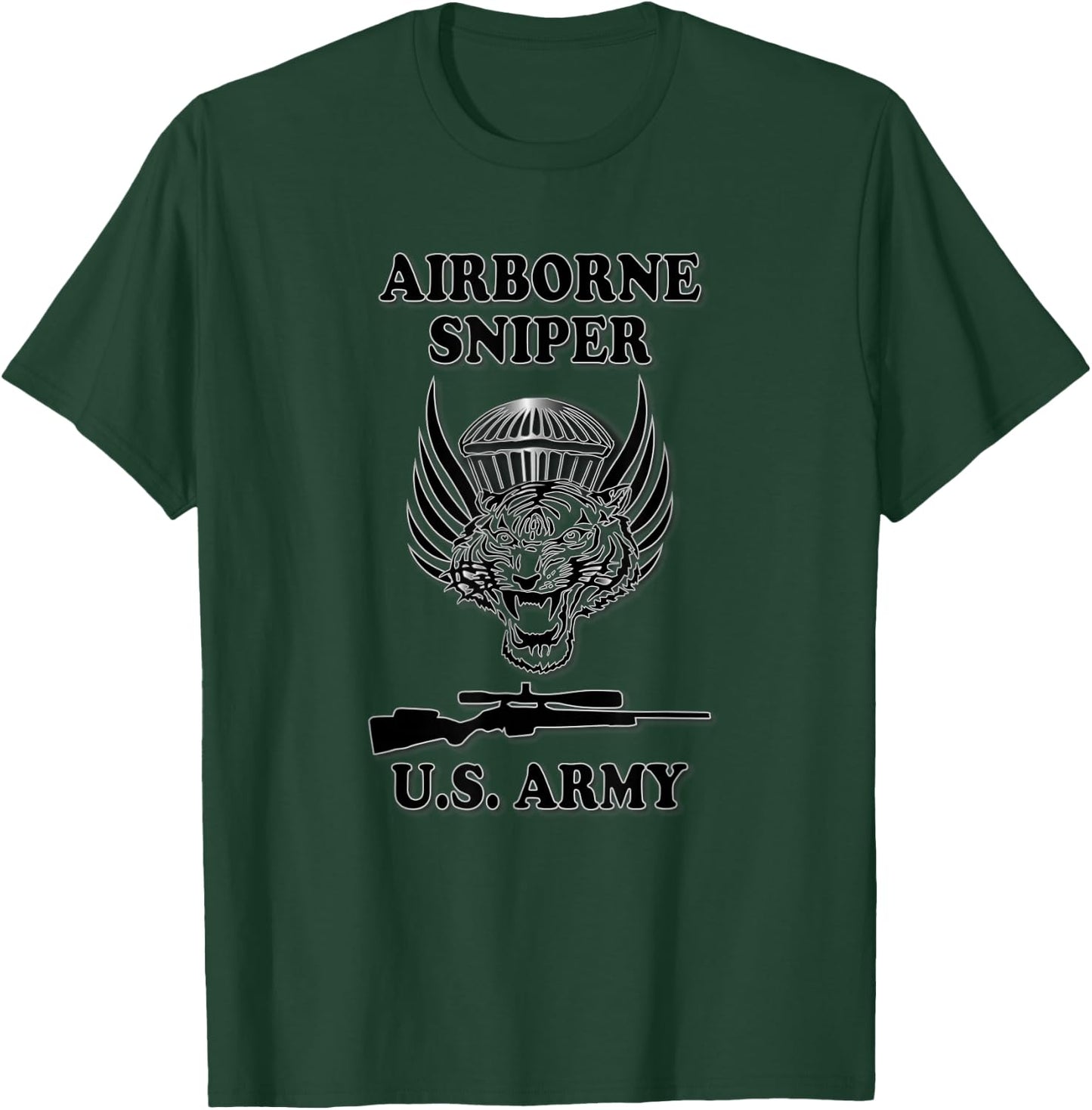 U.S. Army Airborne Sniper T-Shirt - T-Shirt | Forest