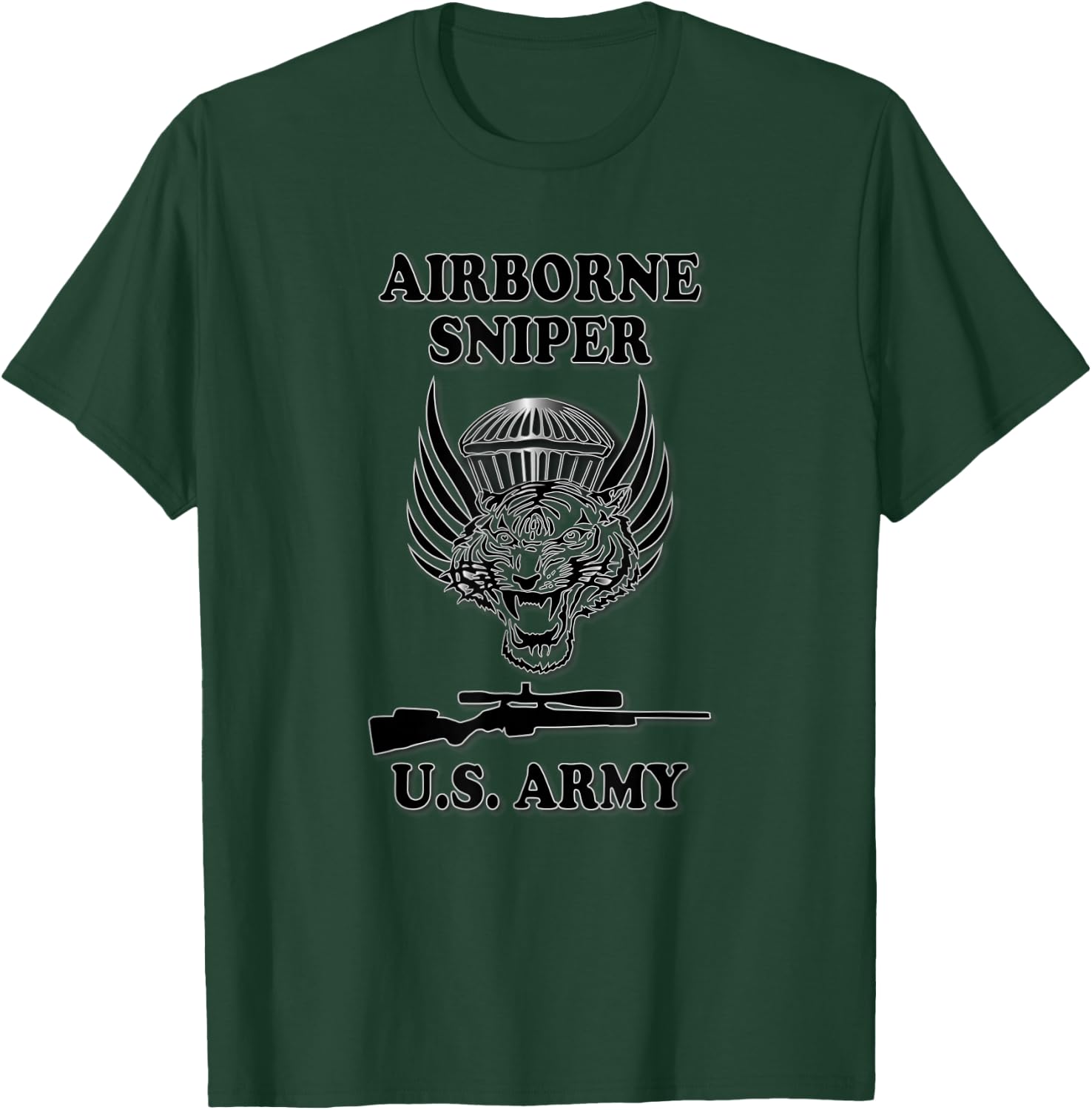 U.S. Army Airborne Sniper T-Shirt - T-Shirt | Forest