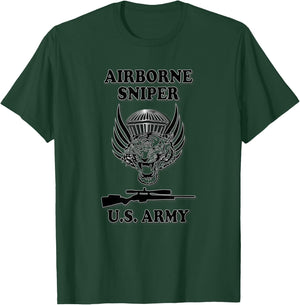 U.S. Army Airborne Sniper T-Shirt - T-Shirt | Forest