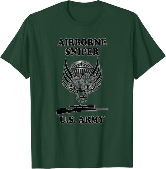 U.S. Army Airborne Sniper T-Shirt - T-Shirt | Forest