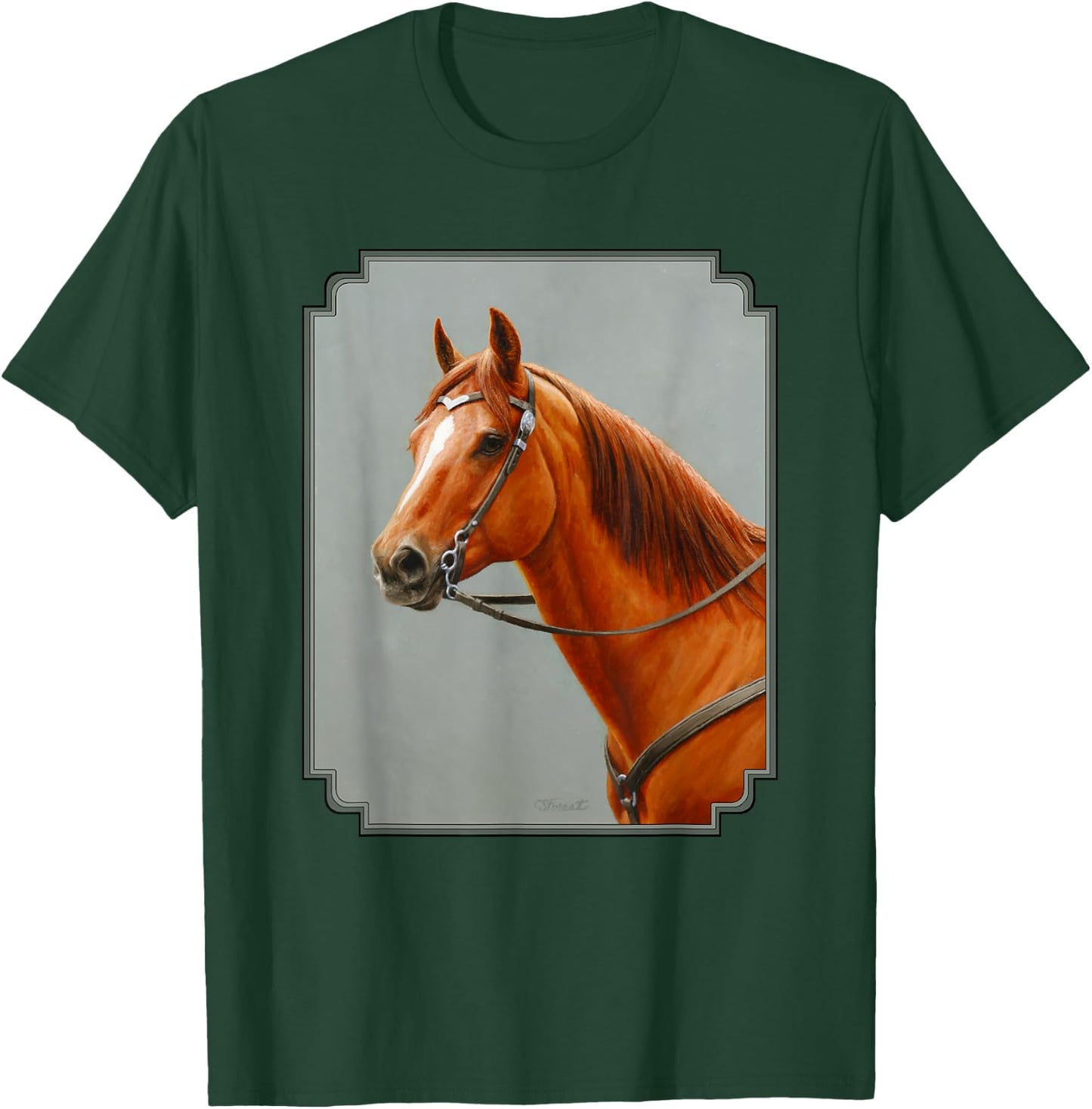 Beautiful Red Dun Chestnut Sorrel Western Quarter Horse T-Shirt - T-Shirt | Forest