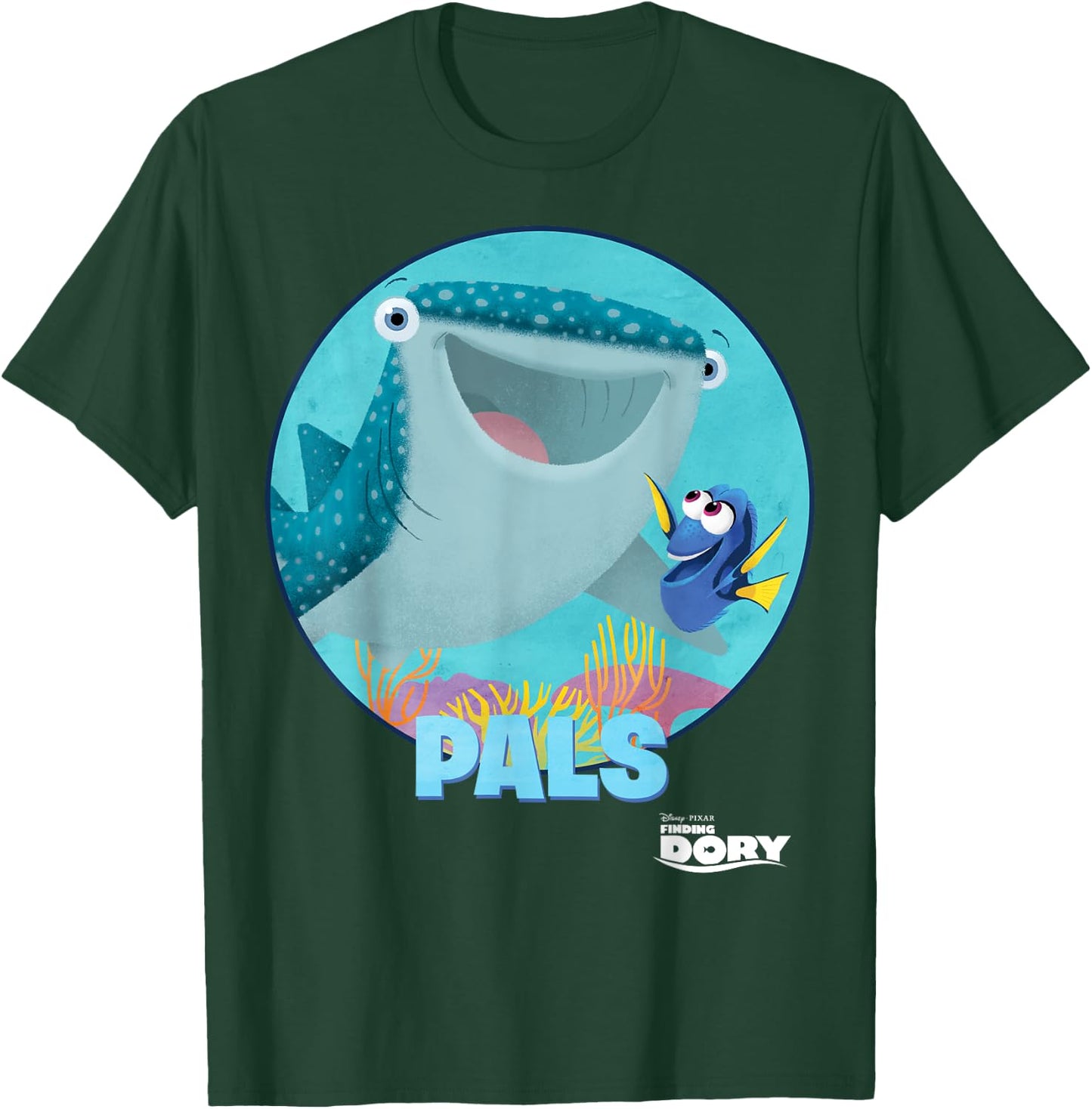 Disney Pixar Finding Dory & Destiny Biggest Fish Pals Logo T-Shirt - T-Shirt | Forest