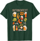 Oktoberfest Doodle Cute Beer Pretzel Weiner T-Shirt - T-Shirt | Forest