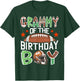 Grammy of The Birthday Boy Game Day Football Lover T-Shirt - T-Shirt | Forest