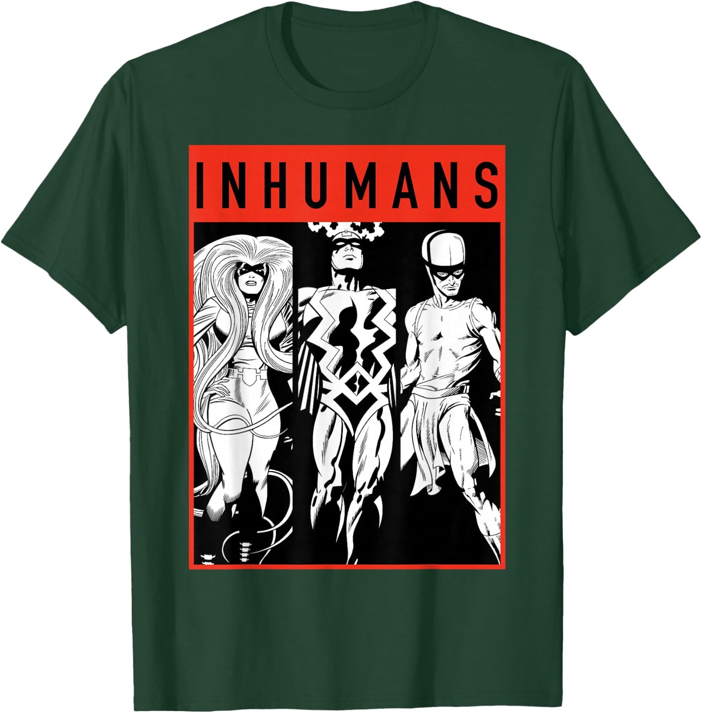 Marvel The Inhumans Black Bolt Karnak Medusa Graphic T-Shirt - T-Shirt | Forest