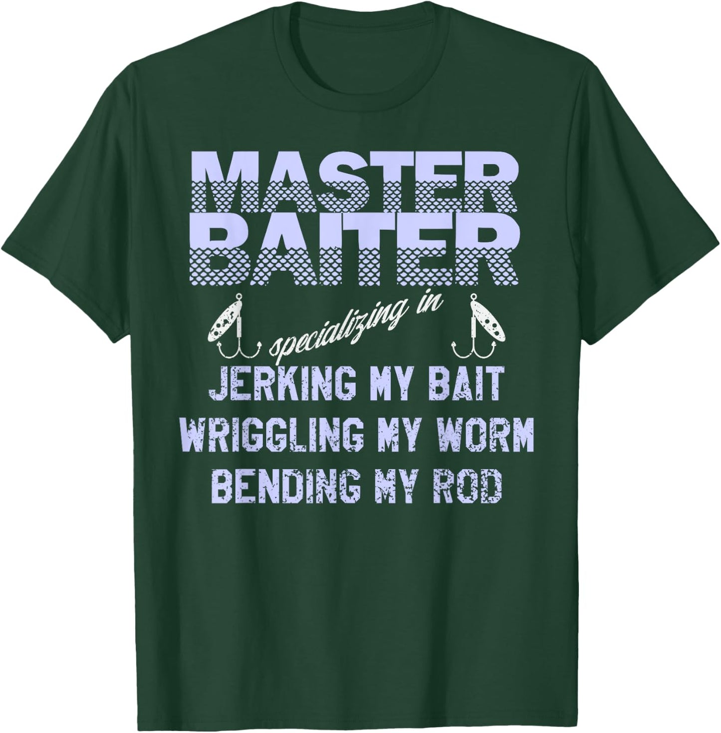 Master Baiter Funny Fishermans Skills List T-Shirt - T-Shirt | Forest