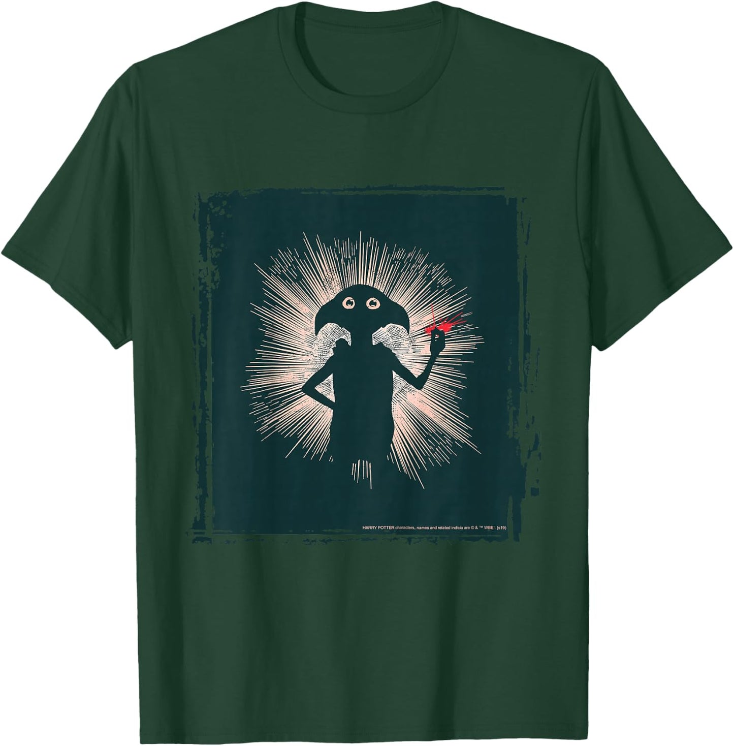 Kids Harry Potter Dobby Magical Snap Silhouette T-Shirt - T-Shirt | Forest