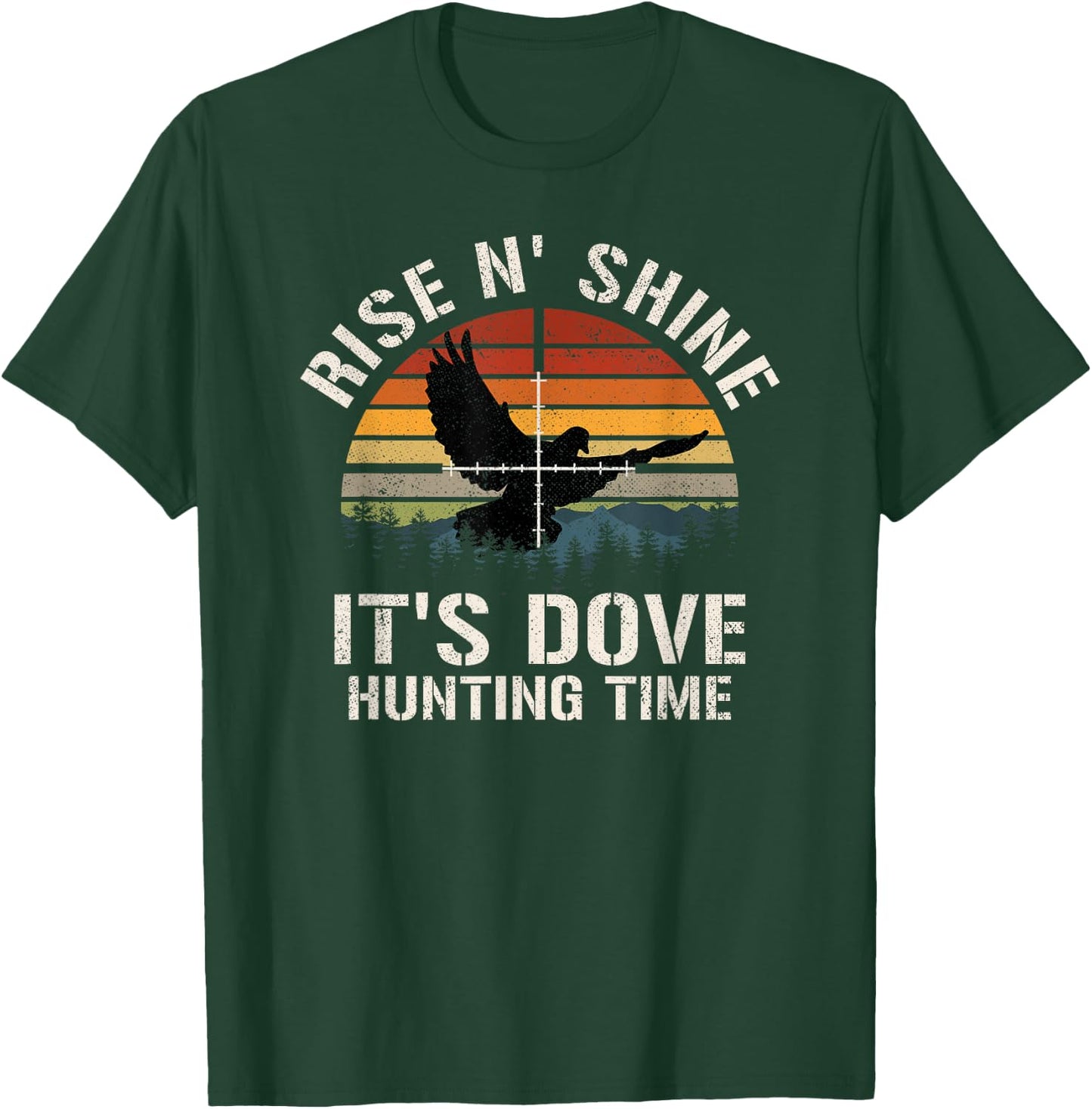 Vintage Sunset Dove Hunting Season T-Shirt - T-Shirt | Forest