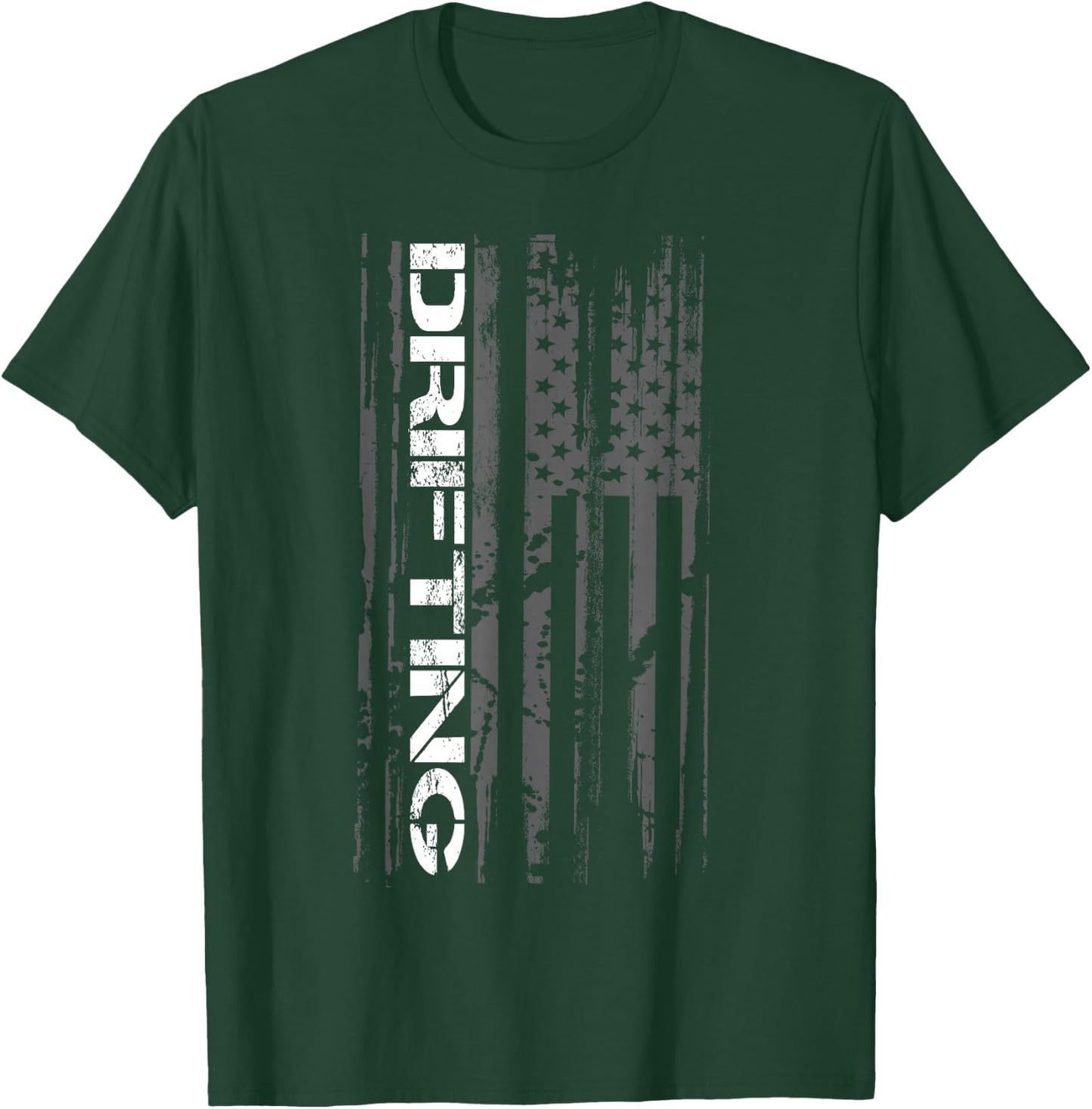American Flag Car Racing Drifting T-Shirt - T-Shirt | Forest
