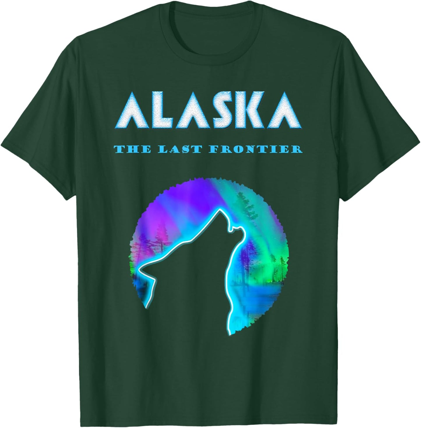 Alaska Crawling Wild Wolf T-Shirt - T-Shirt | Forest