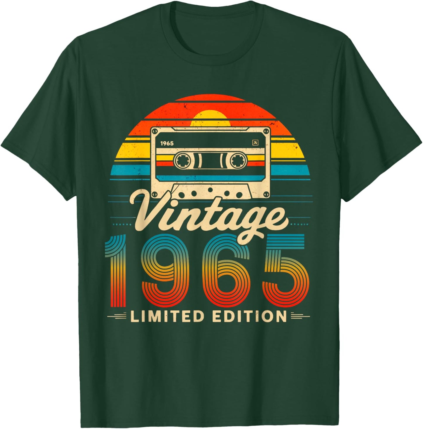60 Years Old Gifts Vintage Born In 1965 Retro 60th Birthday T-Shirt - T-Shirt | Forest