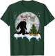 Christmas Bigfoot Santa Tree Sleigh Moon Reindeer Snow T-Shirt - T-Shirt | Forest