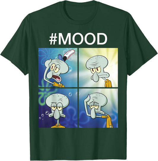 Spongebob Squarepants Squidward Mood Meme Small T-Shirt - T-Shirt | Forest