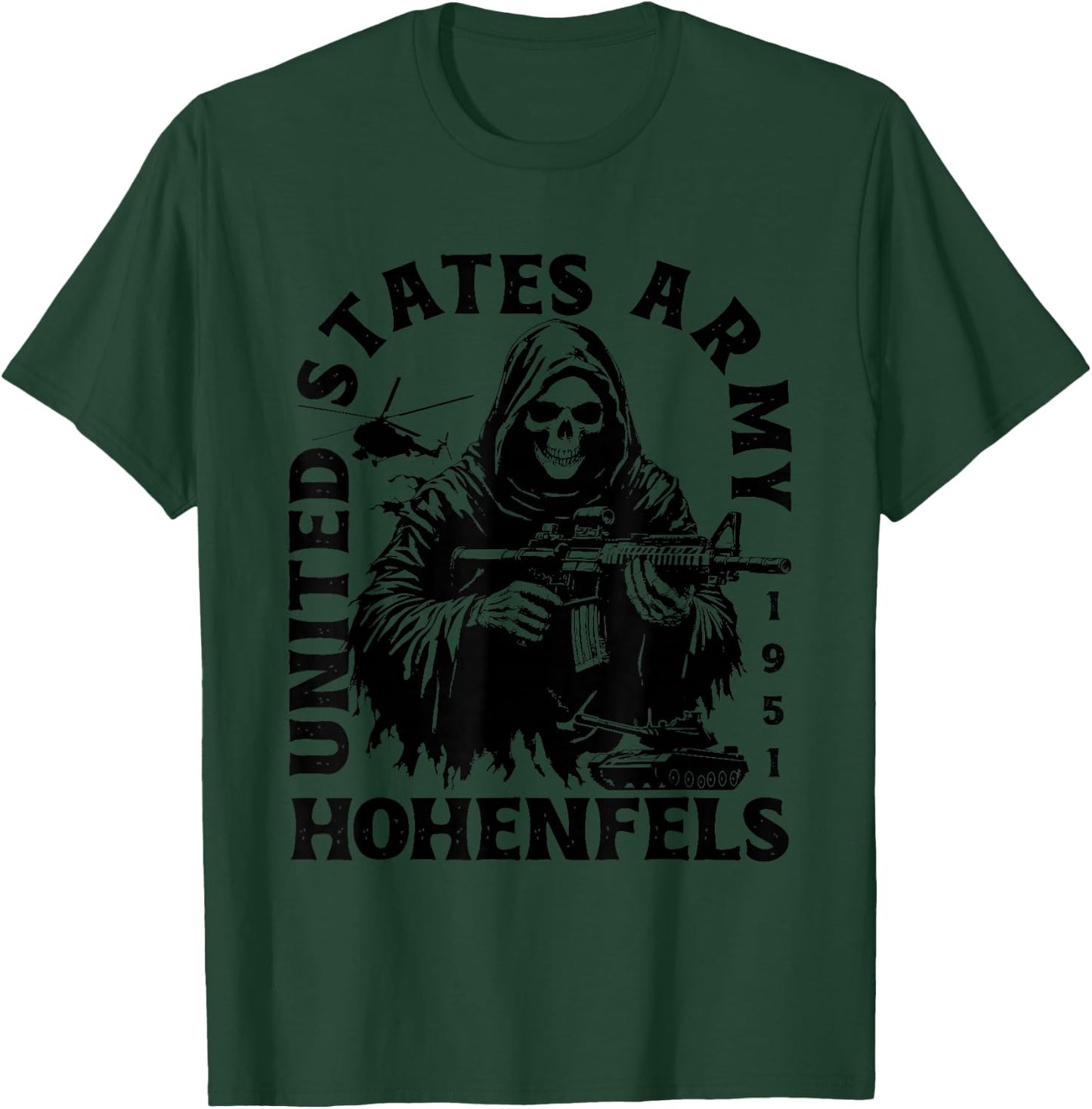 Hohenfels Germany Military Base Veteran Vintage Gifts T-Shirt - T-Shirt | Forest