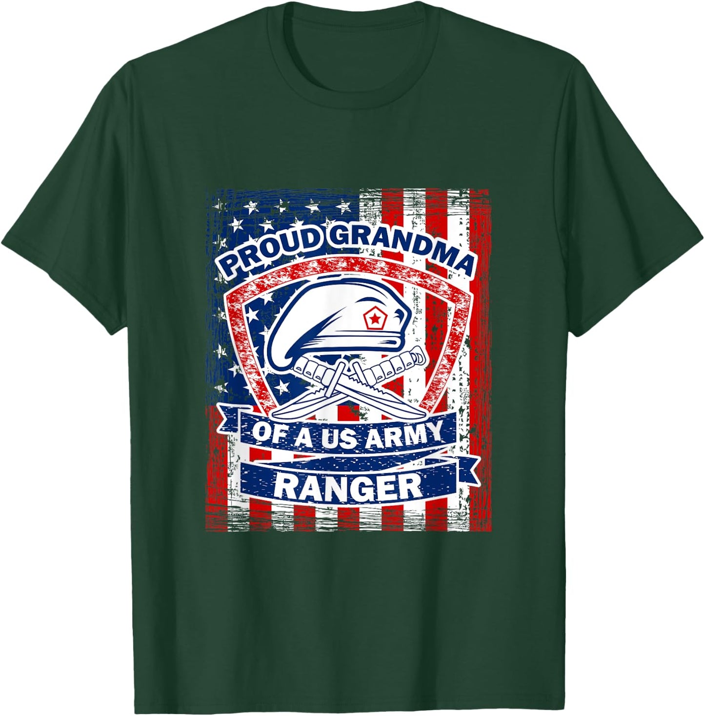 Proud Grandma of US Army Ranger T-Shirt - T-Shirt | Forest