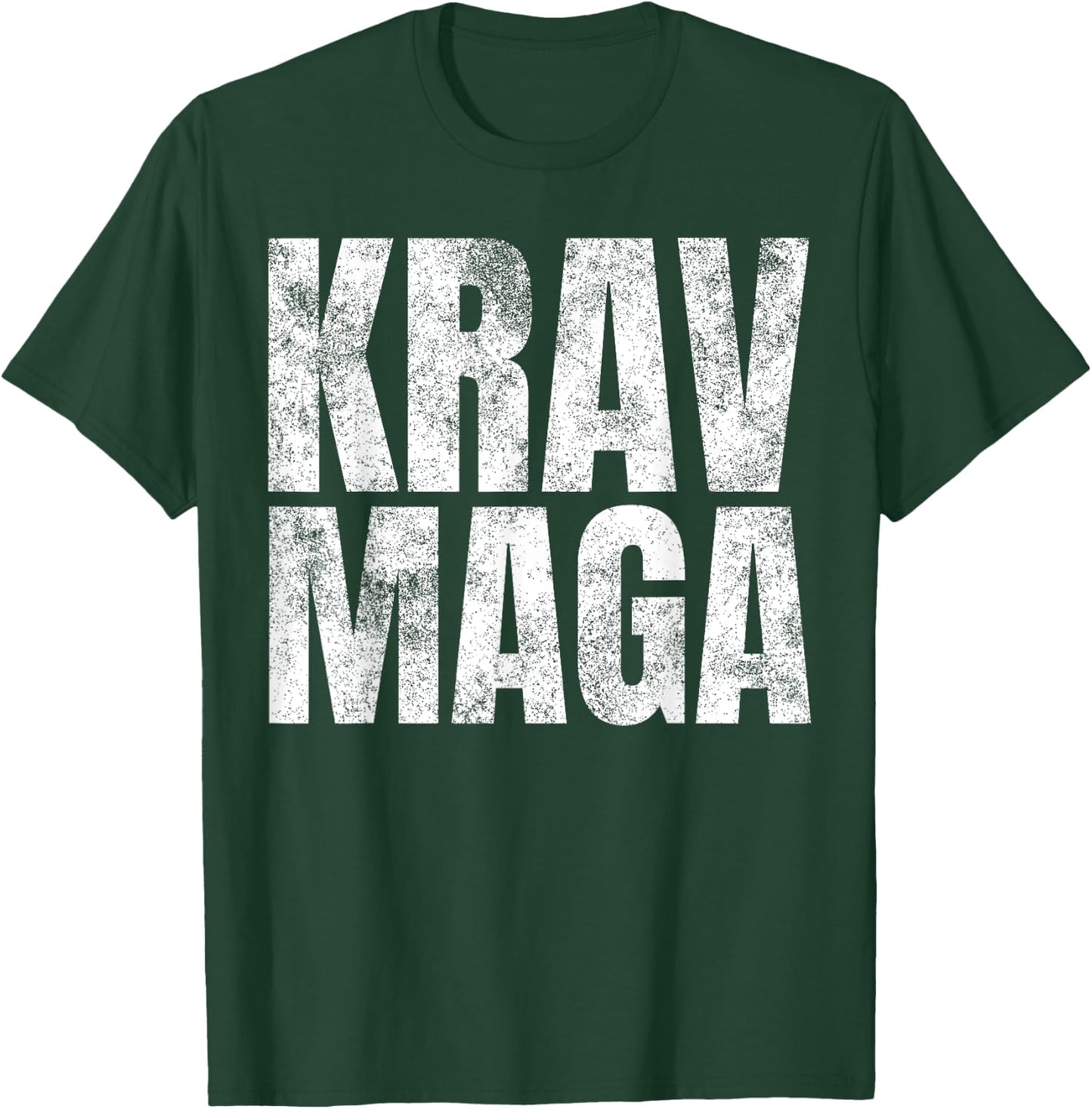 Distressed Krav Maga Israeli Gifts IDF Self-Defense Training T-Shirt - T-Shirt | Forest